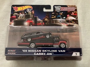 Hot Wheels - 2018 Team Transport - '69 Nissan Skyline Van & Carry On Truck - Picture 1 of 8