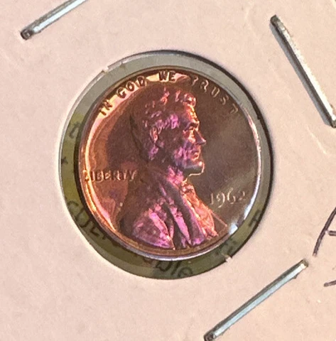 1962-P LINCOLN 1c GEM BU ~ AMAZING DEEP  COLOR TONE ~ SWEET RED LUSTER~Sweet~J37 Cover