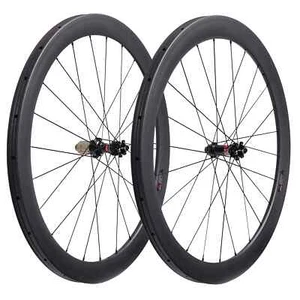 Juego de ruedas de bicicleta de carretera de ciclocross de carbono superligero 700C eje pasante o freno de disco QR - Imagen 1 de 13
