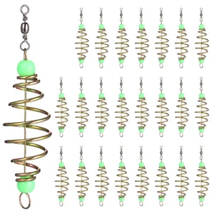 24 Pcs Carp Fishing Bait Holders Lure Feeder Luminous Bead Accessory - Picture 1 of 11