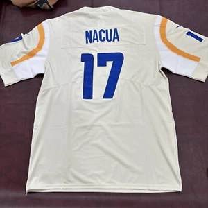 Puka Nacua Trikot Los Angeles Rams Large Bone Cream #17 WR Stitched Herren » - Bild 1 von 6