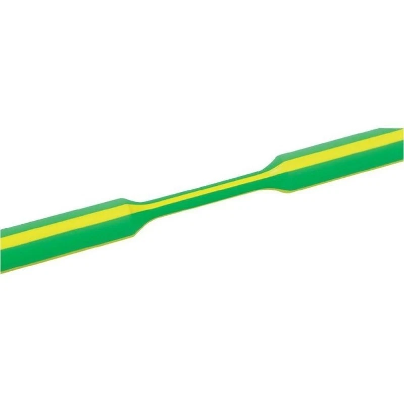 GUAINA TERMORESTRINGENTE SENZA COLLA 2:1 DIAMETRO 4,8 MM GIALLO/VERDE QUALITÀ 1M - Immagine 1 di 1