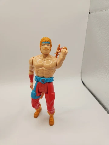 Chuck Norris Karate Kommandos Battle Gear Action 1986 Kenner NO Staff Or Sash Cover