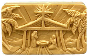 MANGER SCENE SILICONE MOLD  for soap making resin plaster clay gypsum JESUS