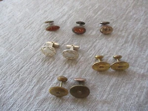 Vintage Cufflink Bundle, Gold Tone - Picture 1 of 16