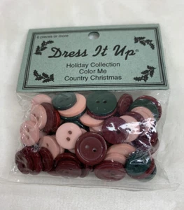 Dress It Up Multi Color Me Country Christmas Buttons 1169 Sewing Crafts NEW - Picture 1 of 12
