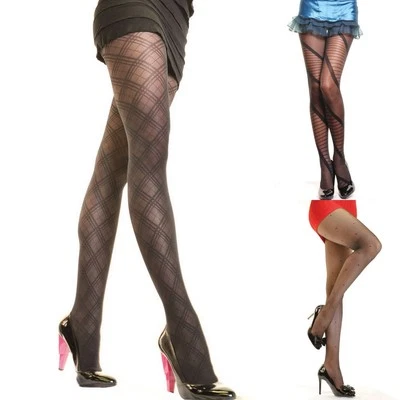 NUEVAS PANTIMEDIAS ANGELINA MUJER ESTAMPADAS 6 DISEÑOS PUNTOS A CUADROS RAYAS ESTRELLAS #9415  Foto 1 de 4