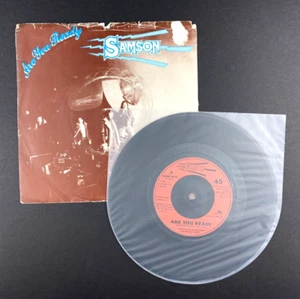 Samson • Are You Ready • UK Press 45-RPM 7" Record Single EX - Foto 1 di 5