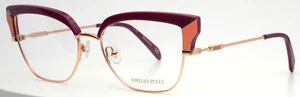 EMILIO PUCCI EP5147 068 Gold Purple Womens Cat Eye Eyeglasses 55-17-140 B:42 - Picture 1 of 15