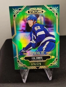 Upper Deck 2020-21 Stature - #138 - Cal Foote - Rookie Green /175 - Lightning - Bild 1 von 2