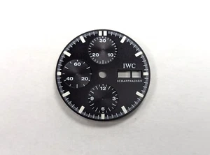 Original IWC Schaffhausen Chronograph Day Date Black Watch Dial 30mm - Bild 1 von 8