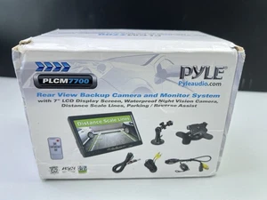 Monitor video Pyle PLCM7700 7'' supporto aspirazione finestra con telecamera retrovisore a colori - Foto 1 di 8