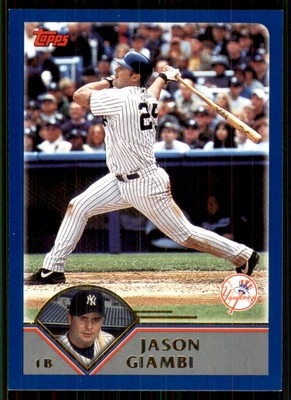 2003 Topps #30 jason Giambi New York Yankees - Image 1 of 2