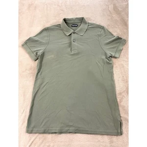 Tom Ford Poloshirt Herren 50 Olivgrün Kurzarm Baumwolle Made in Italy FADE - Bild 1 von 10
