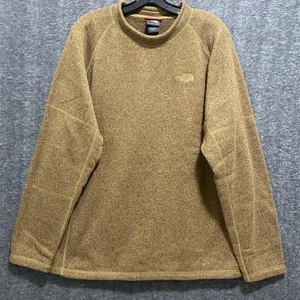 The North Face Fleece Roll Neck Sweater Mens XL Brown Pullover Hiking Outdoor - Picture 1 of 8