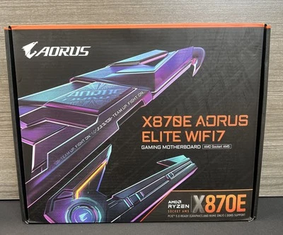 GIGABYTE X870E AORUS ELITE WIFI7 AM5 AMD MOTHERBOARD (NEW) Free Shipping - Image 1 of 4