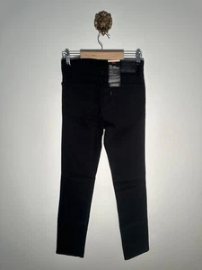 Levi's 724 Slim Straight Jeans schwarz High Rise W26 L32 - neu mit Etikett £100 - Bild 1 von 5