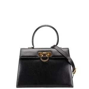 Ferragamo Salvatore Salvatore Gancini Handbag Shoulder Bag 2WAY AF-21 - Picture 1 of 7