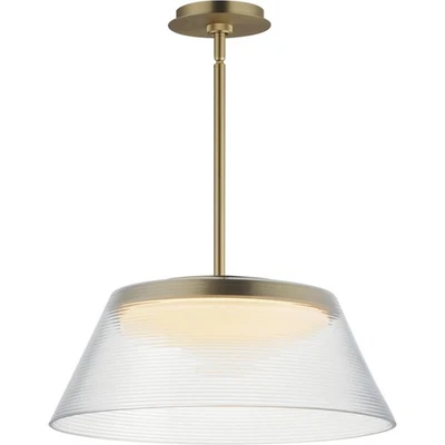 ET2 Iluminación Contemporánea E22088-144SBR Jensen Colgante Latón Satinado Foto 1 de 3