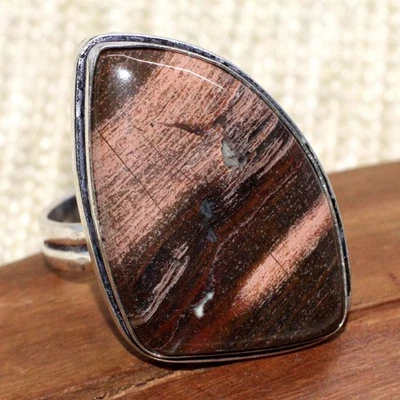 Red Jasper 925 Silver Plated Gemstone Handmade Ring US 11 Promise Gift AU r248 - Image 1 of 3