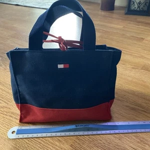 Tommy Hilfiger TOMMY GIRL Canvas Tote Bag (red bottom) VINTAGE - Picture 1 of 3