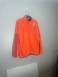 Adidas Boston Marathon BAA 2015 ClimaProof Running jacket Orange men's size-XL - Picture 1 of 7
