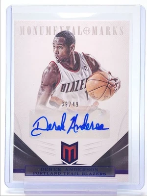 Derek Anderson 2012-13 Momentum marcas monumentales azul #281 automático/49 Q4841 Foto 1 de 2