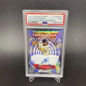 Bowman's Best Impact Players Jackson Chourio 2024 radiocontrol automático #'d 64/150! PSA 9! - Imagen 1 de 3