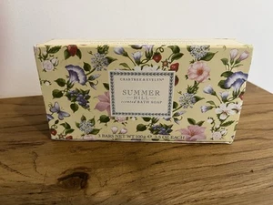 Crabtree & Evelyn Summer Hill duftende Badeseifen 3er Set. (Eingestellt) Selten - Bild 1 von 2