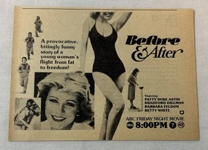 1980 ABC tv movie ad~ BEFORE & AFTER Patty Duke Astin - Picture 1 of 1