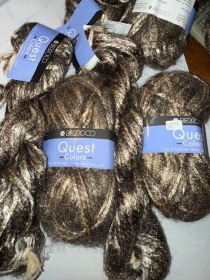 Hilo Berroco QUEST COLORS - #9935 metales - 50 g, 1,75 oz, 82 yardas, 76 m Foto 1 de 2
