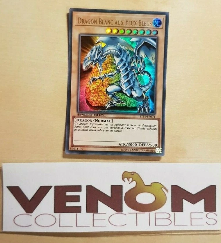 (NM) *French* Blue-Eyes White Dragon STP1-EN004 Ultra Rare Speed Duel Tournament - Image 1 of 1