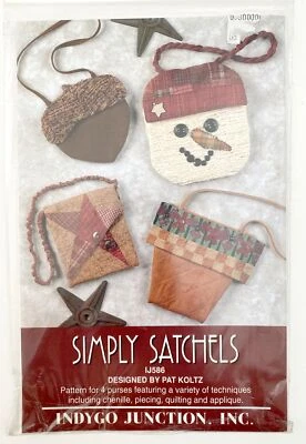 Indygo patrón de unión simplemente carteras 4 carteras muñeco de nieve bellota estrella maceta SIN CORTAR Foto 1 de 2