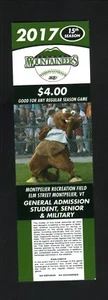 Vermont Mountaineers--Biglietto Ingresso Generale 2017--NECBL - Foto 1 di 1