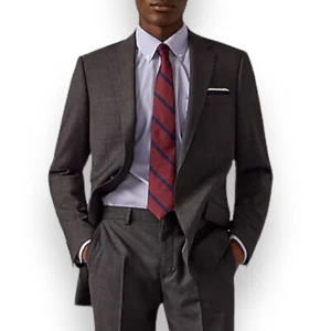 J Crew Suit Jacket 42S Grey Ludlow Slim Stretch Italian Wool Charcoal Lanificio - Picture 1 of 13