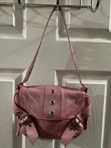 Gorgeous DKNY Small Pink Leather Shoulder Bag - Picture 1 of 8