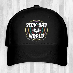 Gorra de béisbol Daria Sick Sad World Eye negra talla S/M y L/XL - Imagen 1 de 3