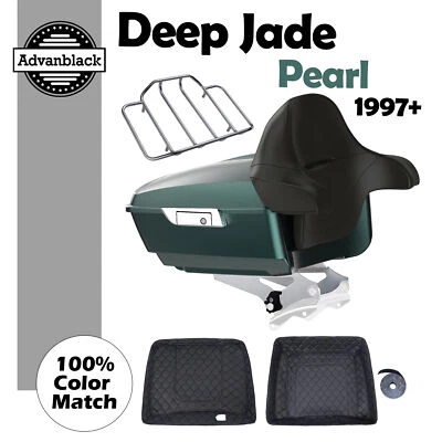 Paquete Deep Jade Pearl King Tour Pak para Harley Street Road Electra Glide 97+ Foto 1 de 4