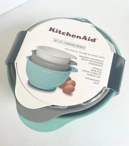NEU KitchenAid - 3er Set Rührschüsseln - 2,5, 3,5, 4,5 Quart, KE175OSA7A - Bild 1 von 4