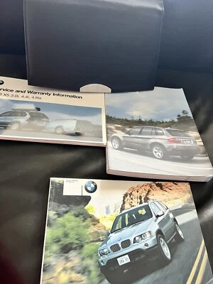 Подлинный 2000-2003 BMW X5 3.0i 4.4i 4.6is E53 владельцев ручной набор с чехлом #1.2 OEM - Изображение 1 из 3