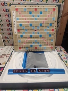 Vintage 1977 Scrabble Deluxe Edition Turntable With Red Tiles Complete w/Box - Picture 1 of 16