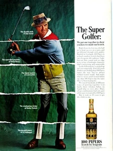 Sam Snead 100 Piper Vintage 1967 The Super Golfer Original Print Ad 8,5 x 11" - Bild 1 von 8