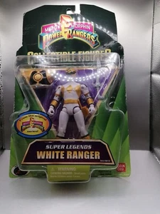 MIGHTY MORPHIN WHITE RANGERS SUPER LEGEND 5.5" / BANDAI POWER RANGERS - Imagen 1 de 3