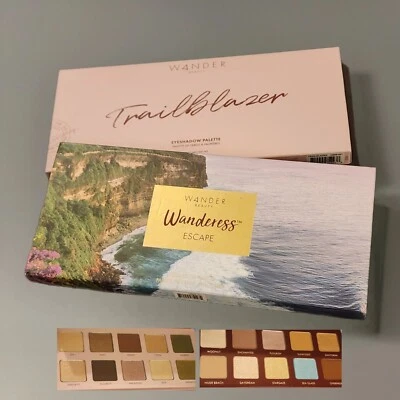 Wander Beauty Trailblazer + Escape Eyeshadow Palette 2pc Set Full Size Makeup - Image 1 of 4