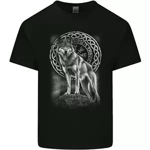 Camiseta De Algodón Para Hombre Nordic Wolf Viking - Imagen 1 de 3