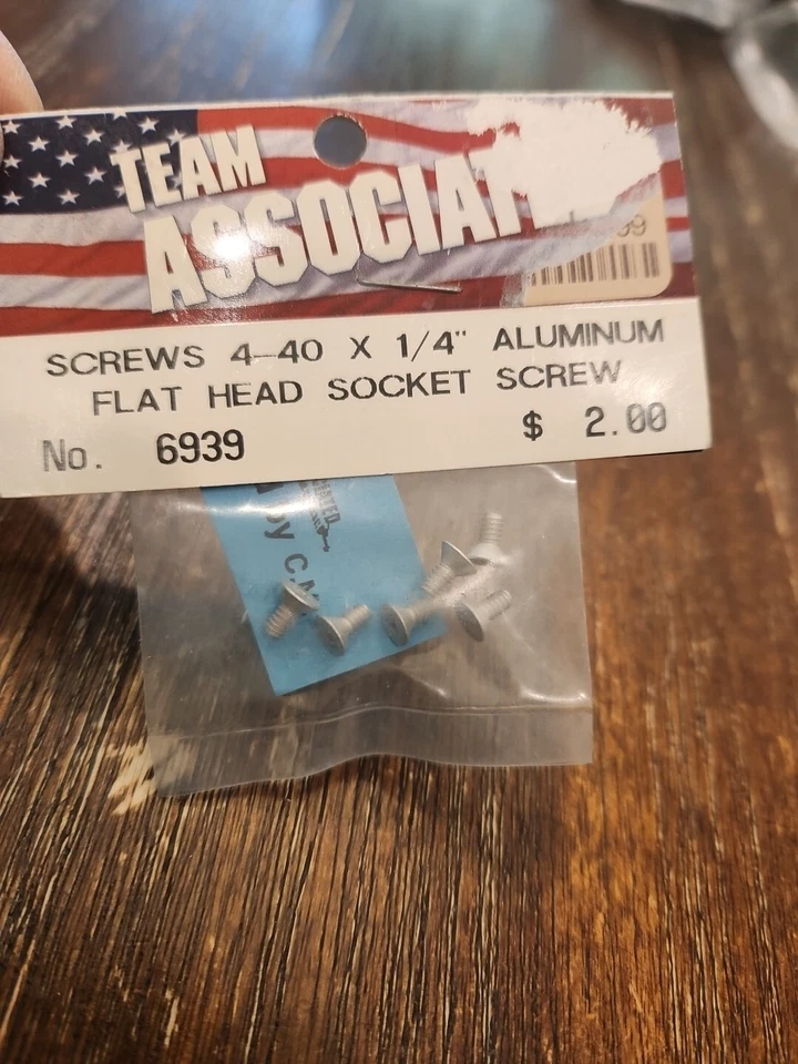 Vintage Team Associated 6939 Aluminum Screws - Image 1 of 1
