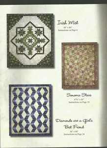 Quiltmuster zusammengesetzt Irish Mist Sonoma Sterne Diamanten Argyle P39 - Bild 1 von 5