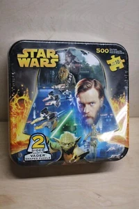 Star Wars Darth Vader Shaped Puzzle 2 Sided 500 Pieces In Tin New Sealed - Picture 1 of 5