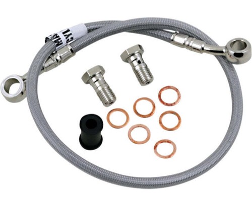 Spindle-Source Stainless Steel Extended Rear Brake Line For Chevy/GMC C1500 C2500 C3500 (1988-2000) – 4" Lift