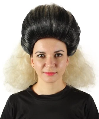 Peluca colmena bouffant rubia para mujer adulta con raíces negras y recta HW-7034 Foto 1 de 4